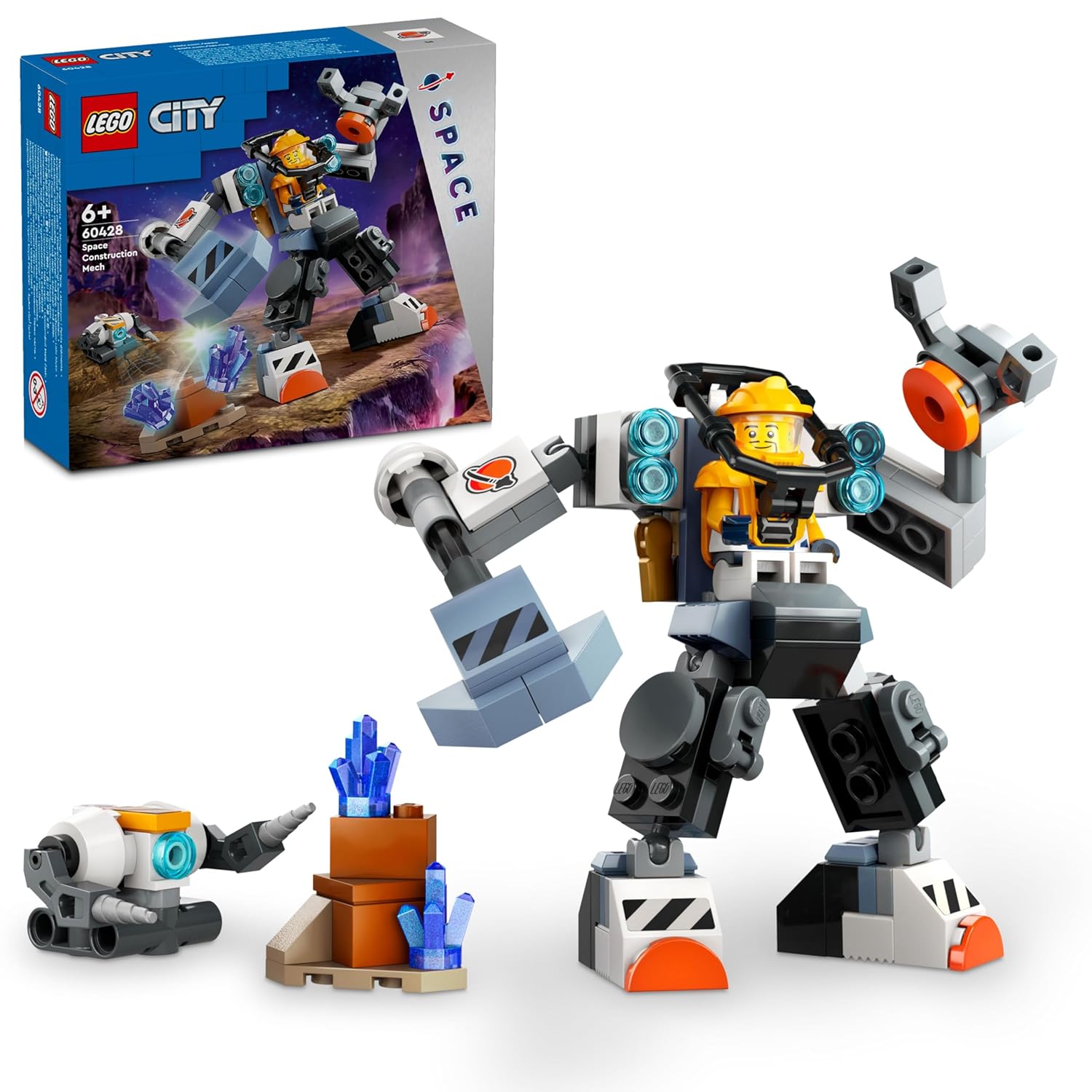 LEGO City Space Construction Mech Suit Building Kit for Ages 6+