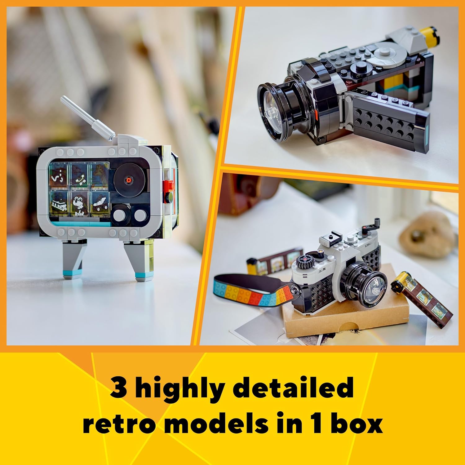LEGO Creator 3in1 Retro Camera Building Kit for Ages 8+