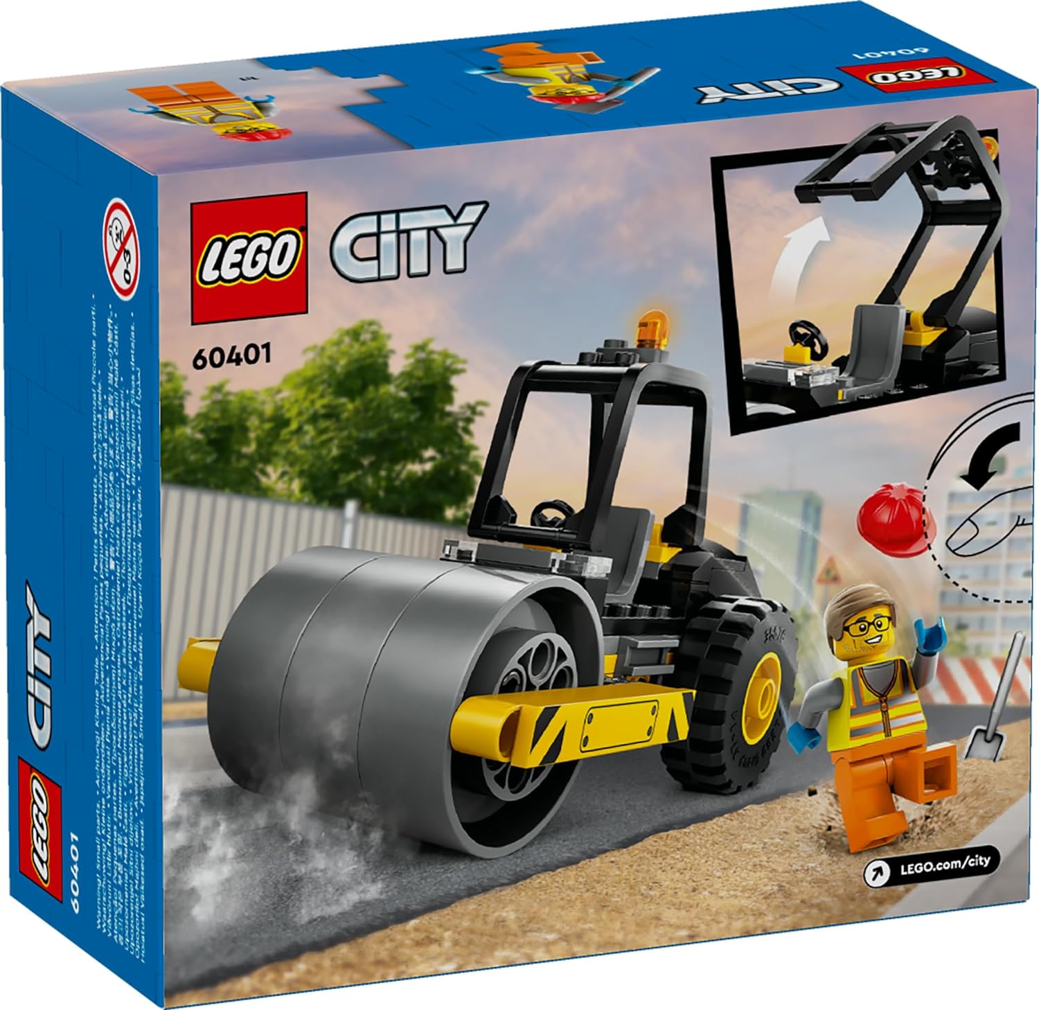 LEGO City Construction Steamroller Toy Building Kit for Ages 5+