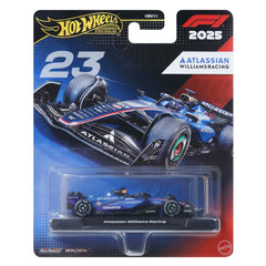Hot Wheels Race Team Atlassian Williams Racing (#23) 1:64 Scale Premium Die-Cast Formula 1 Collectible Toy Race Car with Real Riders Tires & Metal/Metal Body & Chassis for Collectors