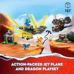 LEGO Ninjago Nya and Arin's Baby Dragon Battle Building Kit For Ages 4+