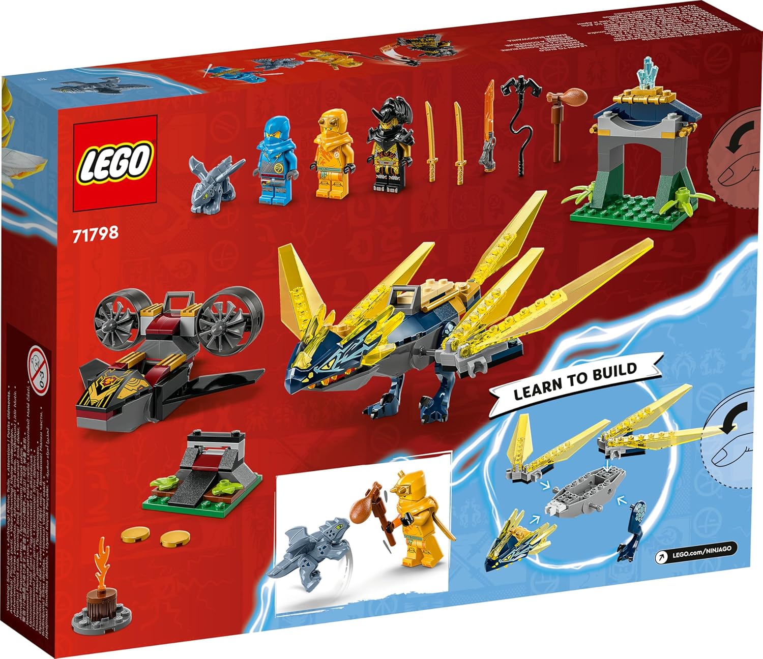 LEGO Ninjago Nya and Arin's Baby Dragon Battle Building Kit For Ages 4+