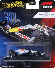 Hot Wheels Race Team Visa Cash App Racing Bulls F1 Team (#30) 1:64 Scale Premium Die-Cast Formula 1 Collectible Toy Race Car with Real Riders Tires & Metal/Metal Body & Chassis for Collectors