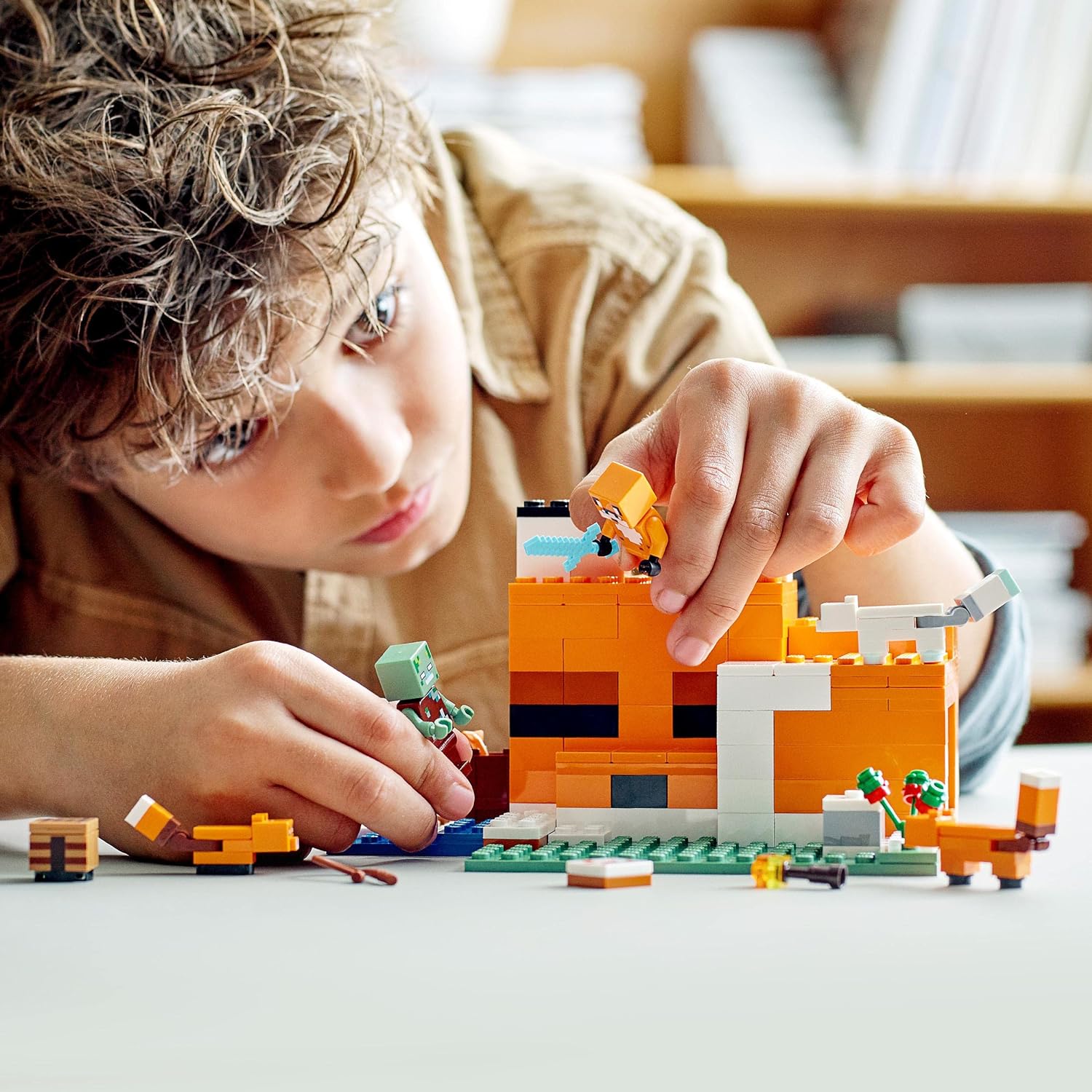 LEGO Minecraft The Fox Lodge Building Kit for Ages 8+