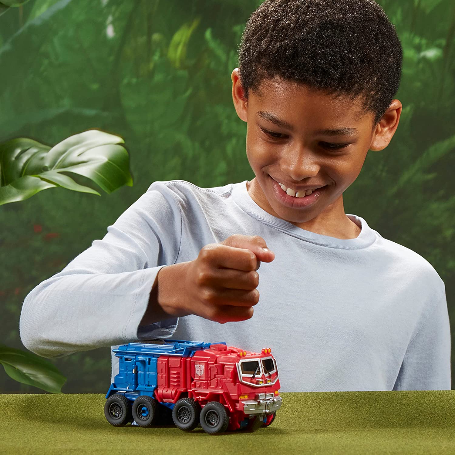 Transformers Rise of The Beasts Movie 9-inch Smash Changer Optimus Prime Action Figure for Ages 6 Years and up