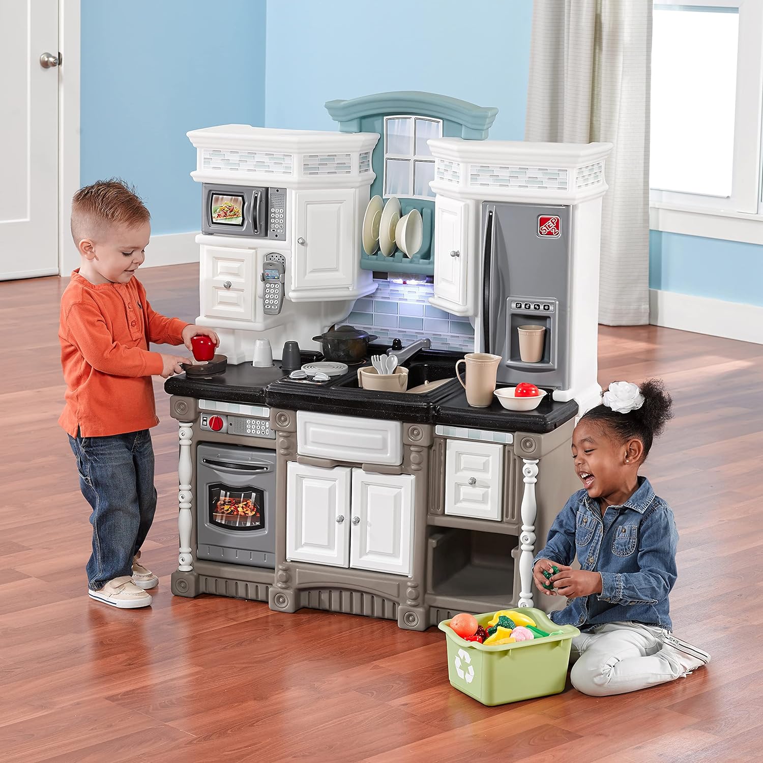 Buy Step 2 Lifestyle Dream Kitchen | Plastic Toy Play Kitchen with 37 ...