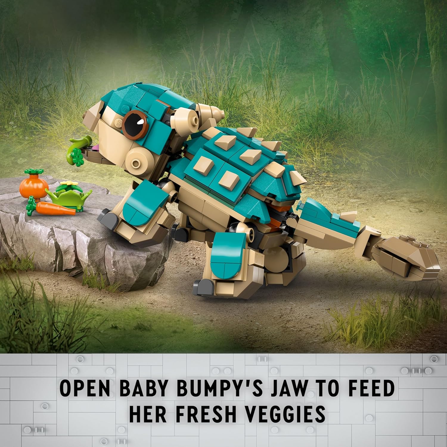 LEGO Jurassic World Baby Bumpy Ankylosaurus Toy Set for Ages 7+
