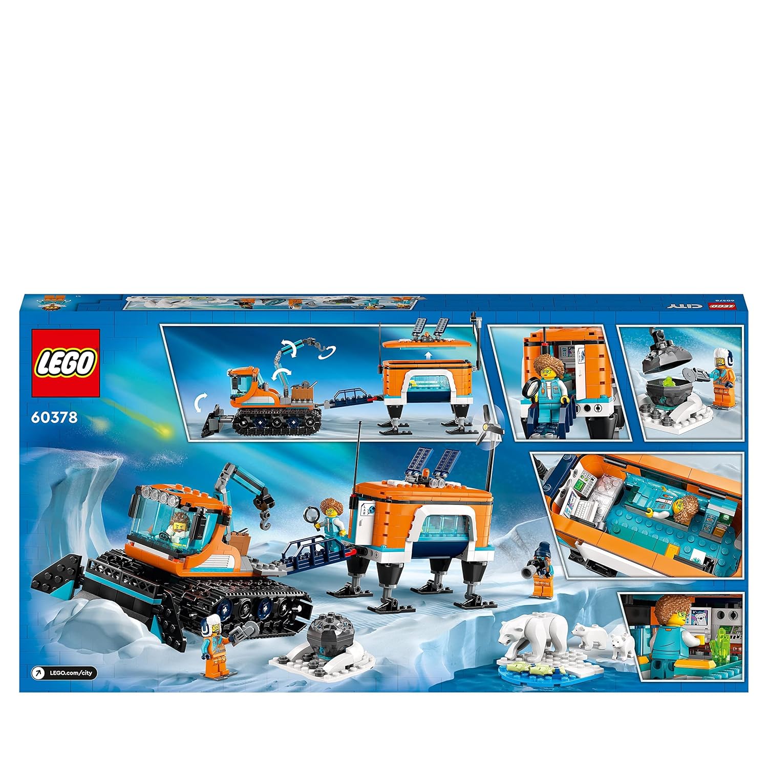 LEGO City Arctic Explorer Truck and Mobile Lab Building Kit For Ages 6+