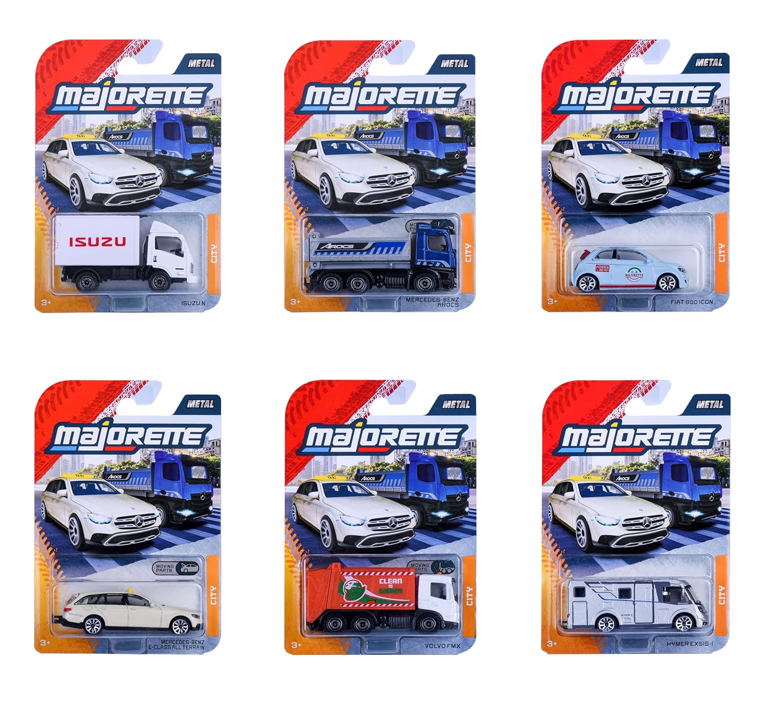 Majorette Auto City Premium - Metal Toy Car with Freewheel, Suspension & Opening Parts for Kids & Collectors Styles & Design May Vary - Only 1 Model Included