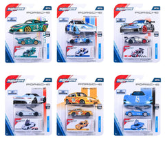 Majorette Auto Porsche Deluxe - Metal Toy Car with Collection Box & Opening Parts for Kids & Collectors Styles & Design May Vary - Only 1 Model Included