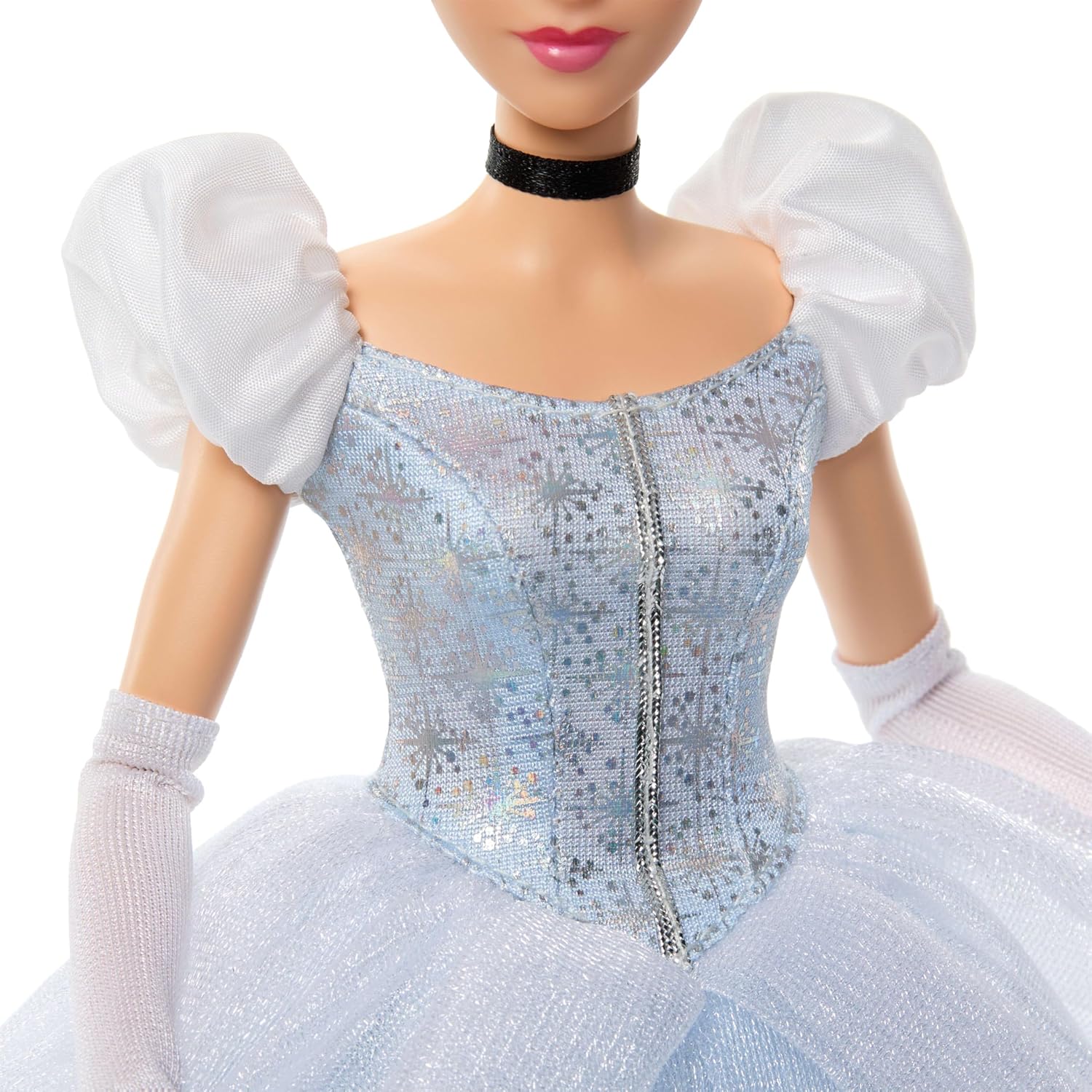 Disney Princess Cinderella Sparkling Princess Fashion Doll & Accessories with Removable Dress, Shoes, Necklace & Earrings, Inspired by Movie