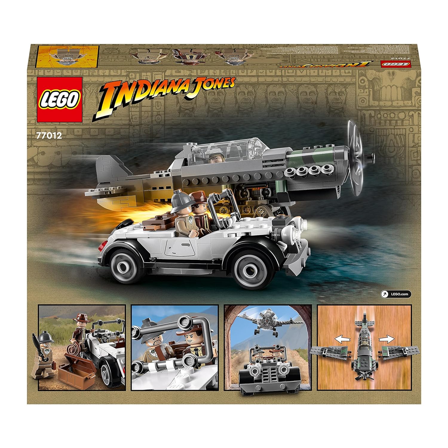 LEGO Indiana Jones Fighter Plane Chase Building Kit for Ages 8+