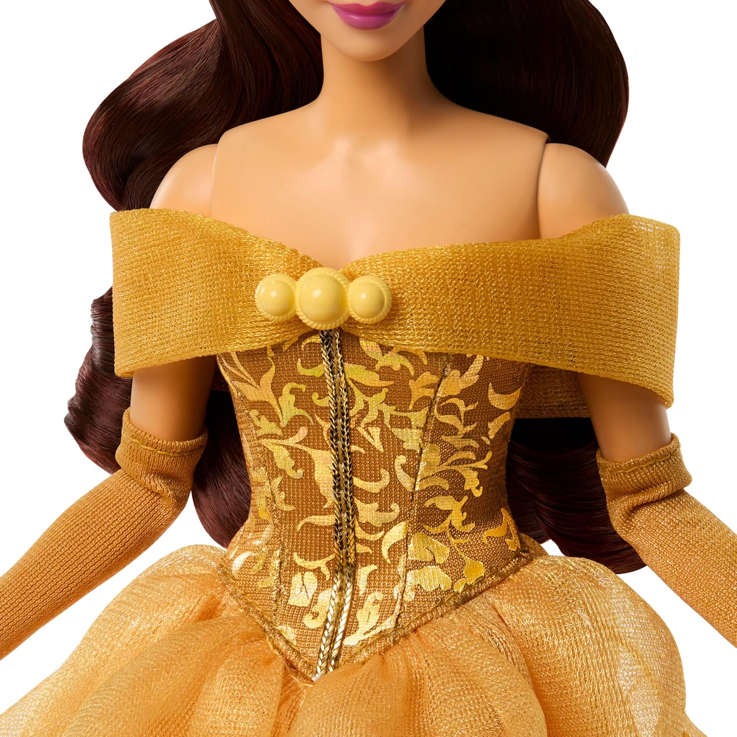 Disney Princess Belle Sparkling Princess Fashion Doll & Accessories w/Removable Dress, Shoes & Earrings, Inspired by Beauty & the Beast Movie