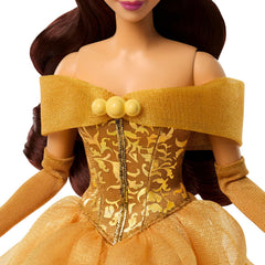 Disney Princess Belle Sparkling Princess Fashion Doll & Accessories w/Removable Dress, Shoes & Earrings, Inspired by Beauty & the Beast Movie