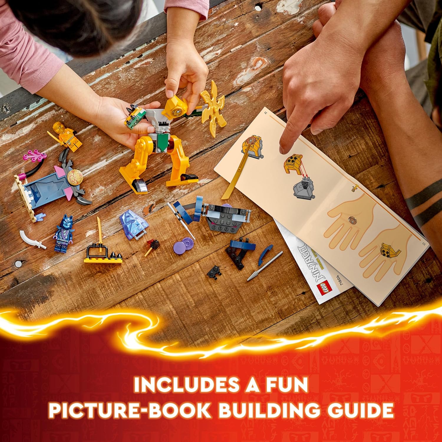 LEGO NINJAGO Arin’s Battle Mech Ninja Toy Set Building Kit for Ages 4+