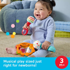 FISHER-PRICE Tambourine & Maracas Gift Set That Offers Shakin’, Rattlin’ and clackin’ Fun!
