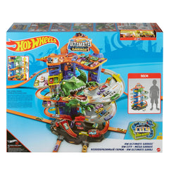 Hot Wheels Ultimate Garage Track Set with 2 Toy Cars with Multi-Level Side-by-Side Racetrack, Storage for 100+ 1:64 Scale Vehicles​ For Kids Ages 5 And Up