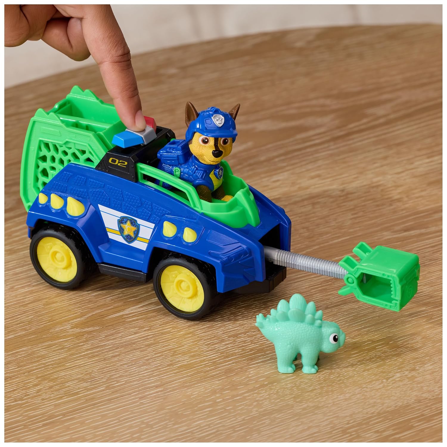 PAW Patrol The Dino Film Chase's Dino Rescue Recycler Action Car Figure For Kids 3 Years and Above