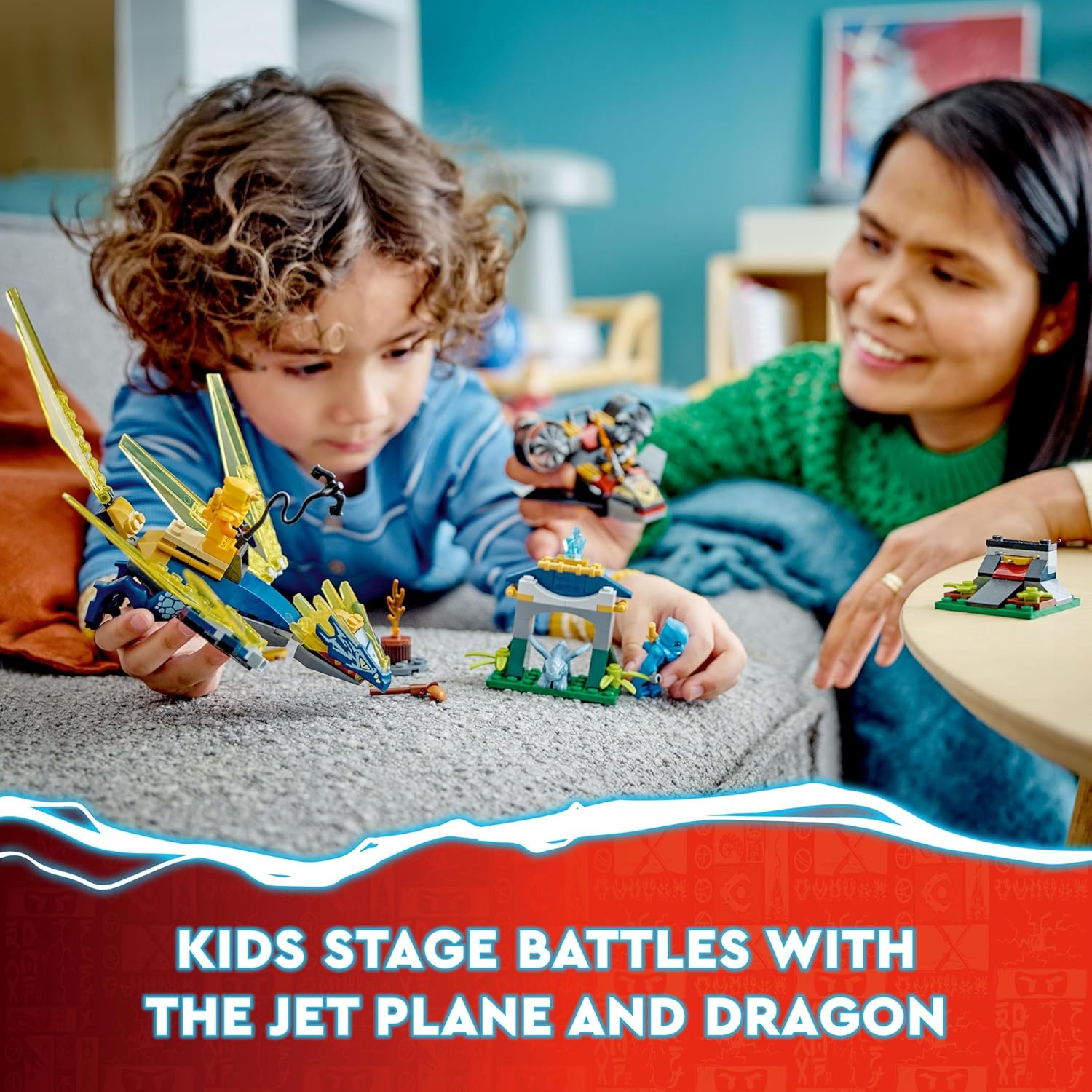 LEGO Ninjago Nya and Arin's Baby Dragon Battle Building Kit For Ages 4+