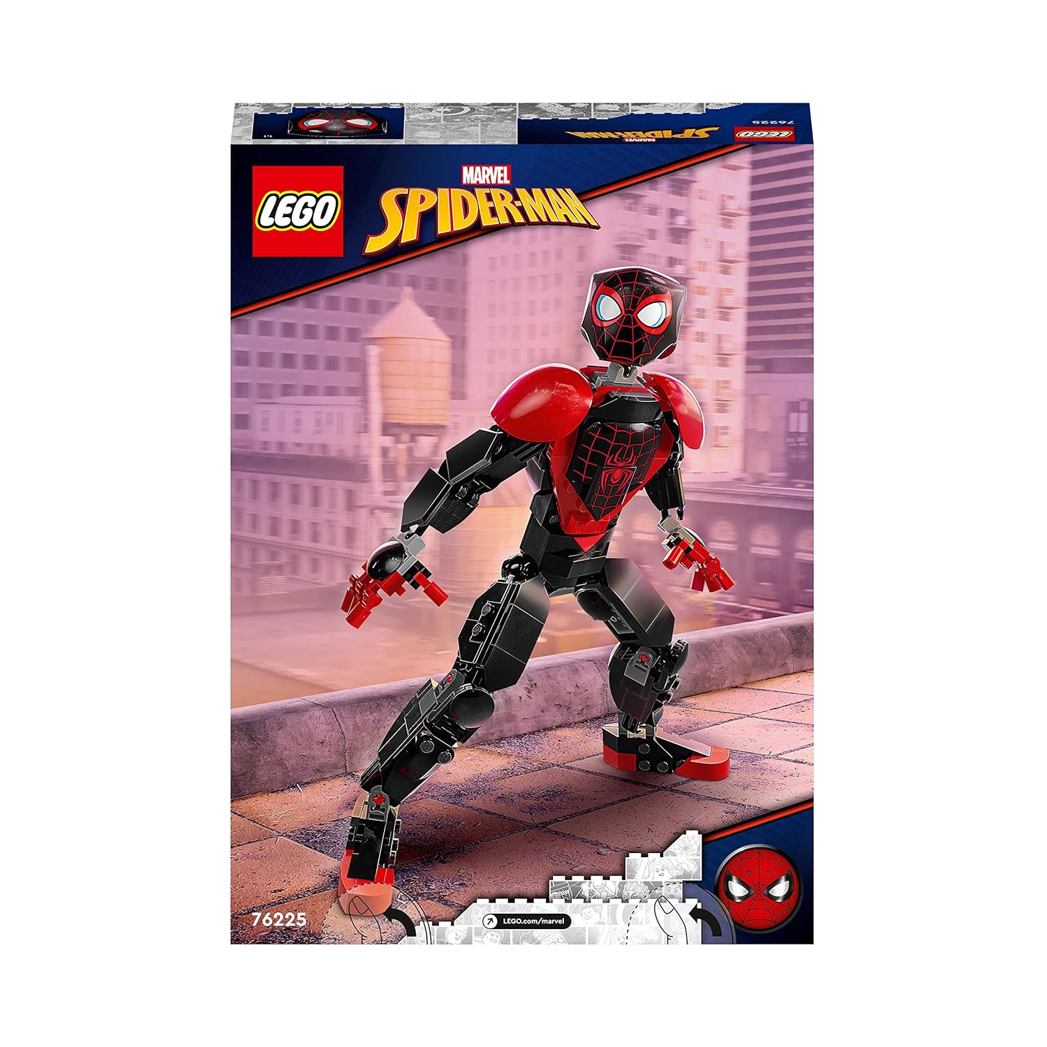 LEGO Marvel Miles Morales Figure Building Kit for Ages 8+