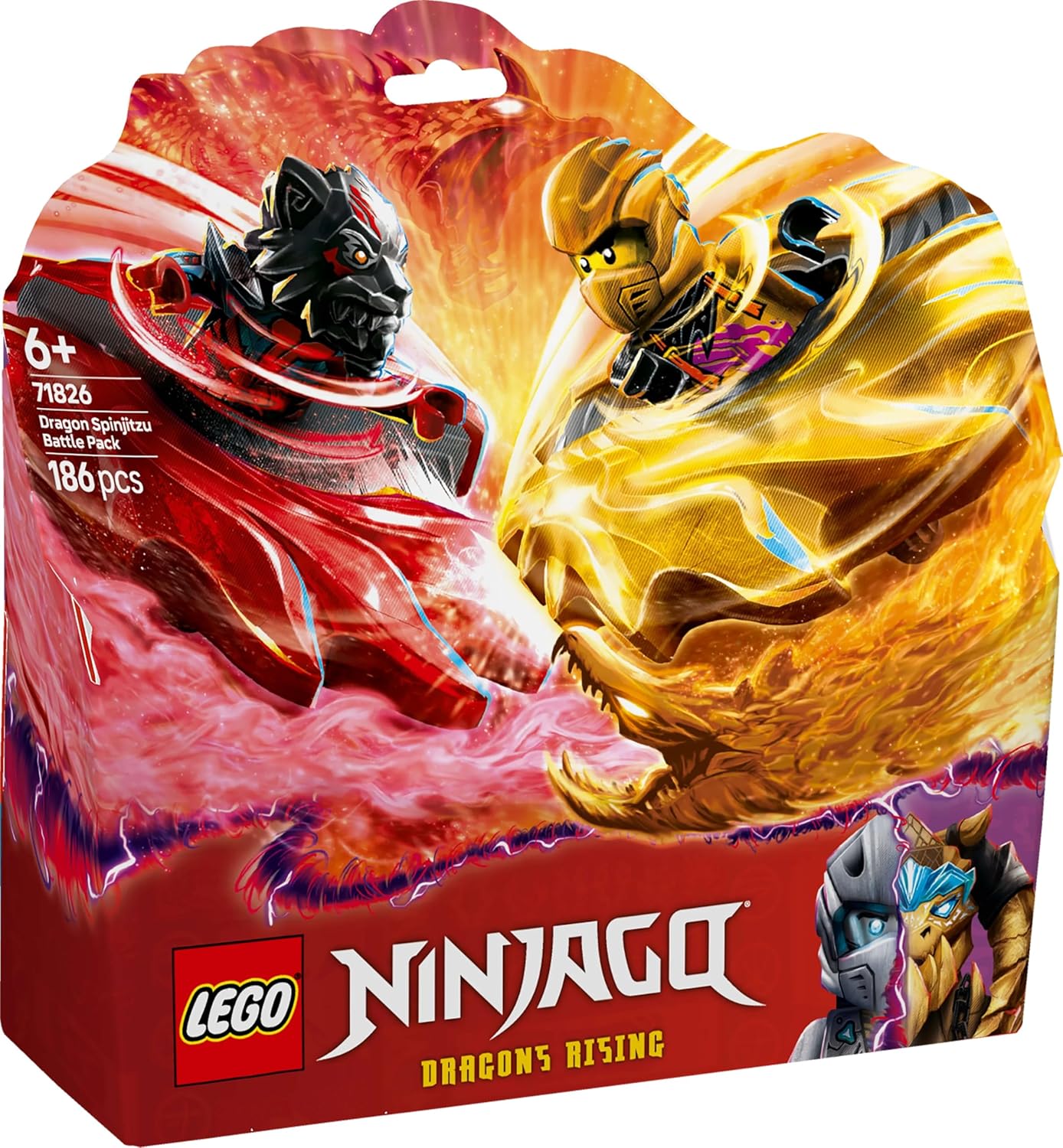 LEGO NINJAGO Dragon Spinjitzu Battle Pack Building Kit For Ages 6+