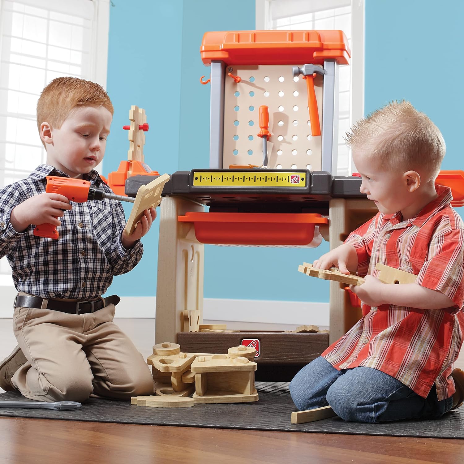 Step2 Handyman Kids Workbench – Includes 30+ Toy, Accessories, Interactive Features for Realistic Pretend Play