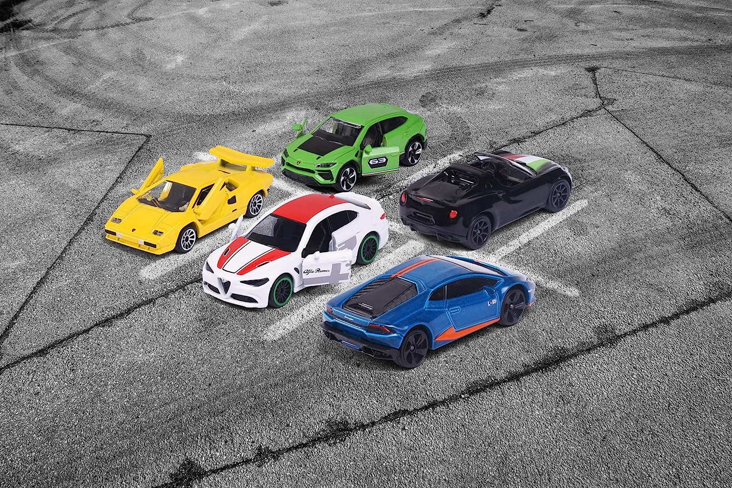 Majorette Dream Italian Vehicles Series 5 Car Gift Set For Kids Ages 3+