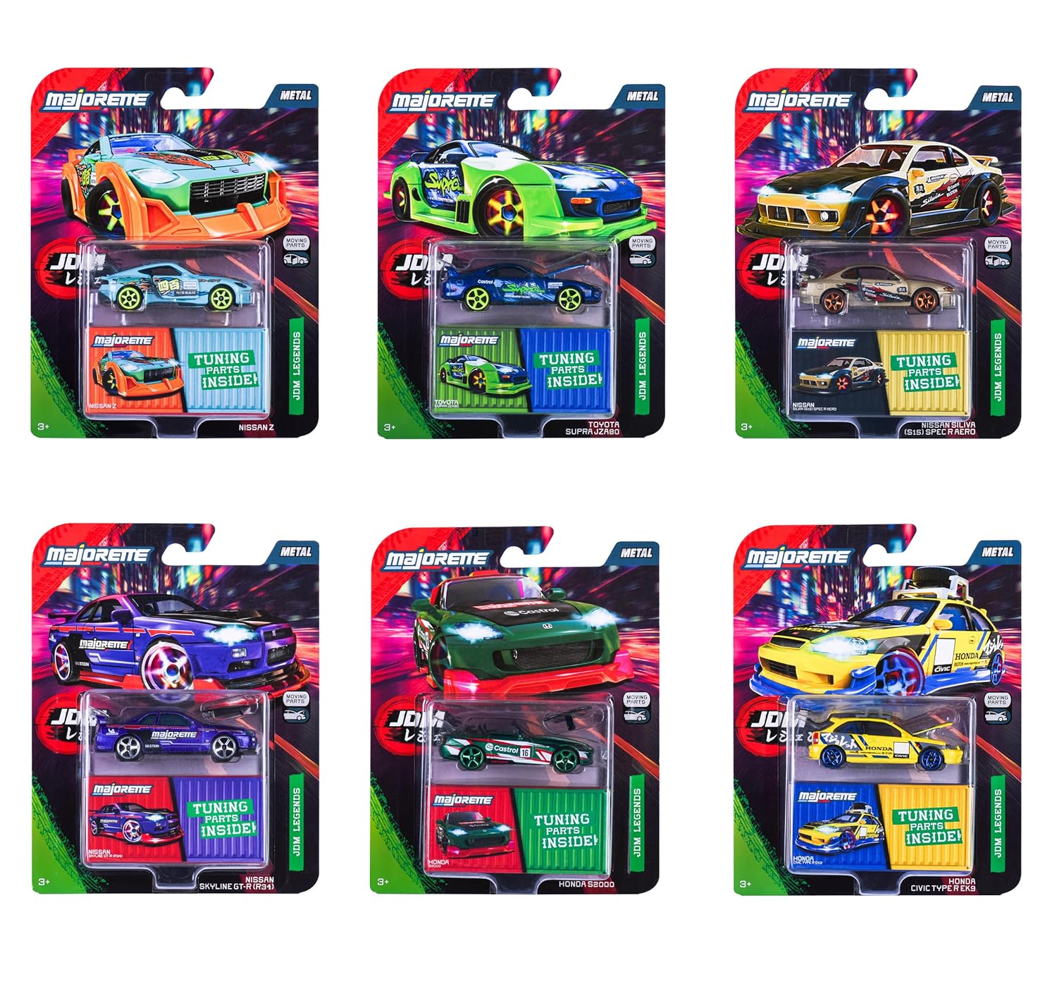 Majorette Auto Japan Series Deluxe - Metal Toy Car with Collection Box & Opening Parts for Kids & Collectors Styles & Design May Vary - Only 1 Model Included