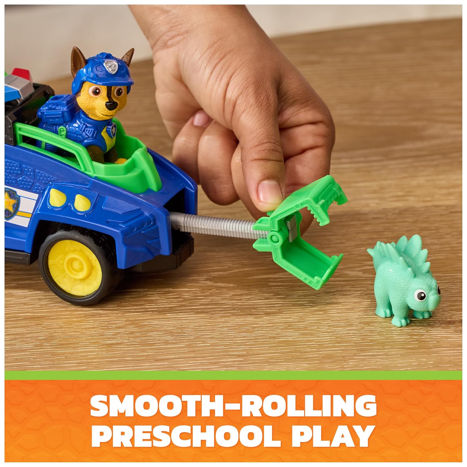 PAW Patrol The Dino Film Chase's Dino Rescue Recycler Action Car Figure For Kids 3 Years and Above