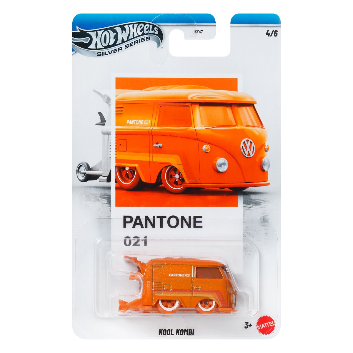 Hot Wheels 2026 Pantone Collection Silver Celebration Series 1:64 Scale Kool Kombi Featuring Classic Colors & Artistic Packaging for Collectors