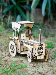 Mittimate DIY 3D Tractor Model Kit for Kids Age 6+ Years | Fun & Educational Model Building Kit I Best Birthday Gift Idea for Kids