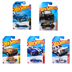 Hot Wheels Basic Car J Case 2025 Wave Three Pack of 5 Mainlines for Collectors