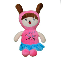 Play Hour Coco Rag Doll Plush Soft Toy Wearing Pink Frock for Ages 3 Years and Up, 45cm