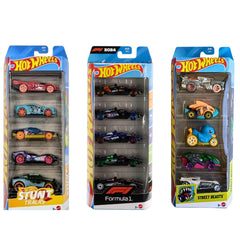 Hot Wheels 15 Car Gift Pack 2025 Combo of 3 Series Including Formula1, Stunt Track & Street Beast Pack For Kids and Collectors
