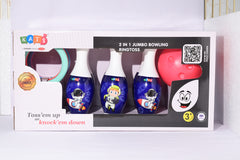 Simarr Kats 2 in 1 Jumbo Ring Toss & Bowling Set for Kids-Bowling Set for Kids Ages 3 Years and up