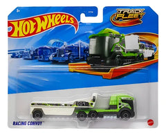 Hot Wheels Track Fleet Racing Convoy Truck for Ages 3 Years and Up