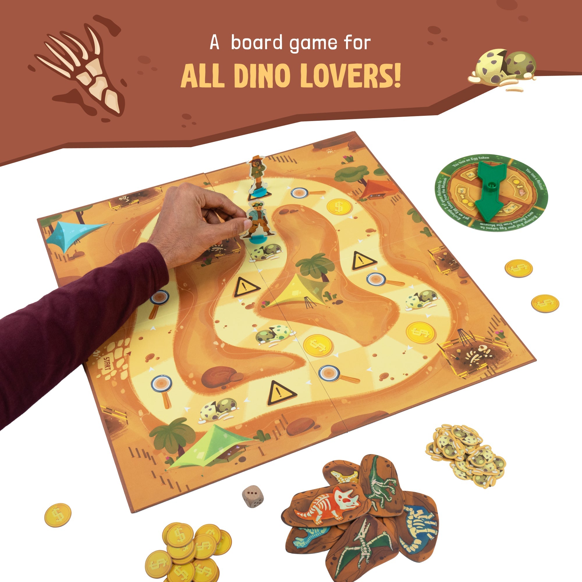 Love Dabble Dino Discovery 2-4 Player Board Game For Ages 6 Years and Up