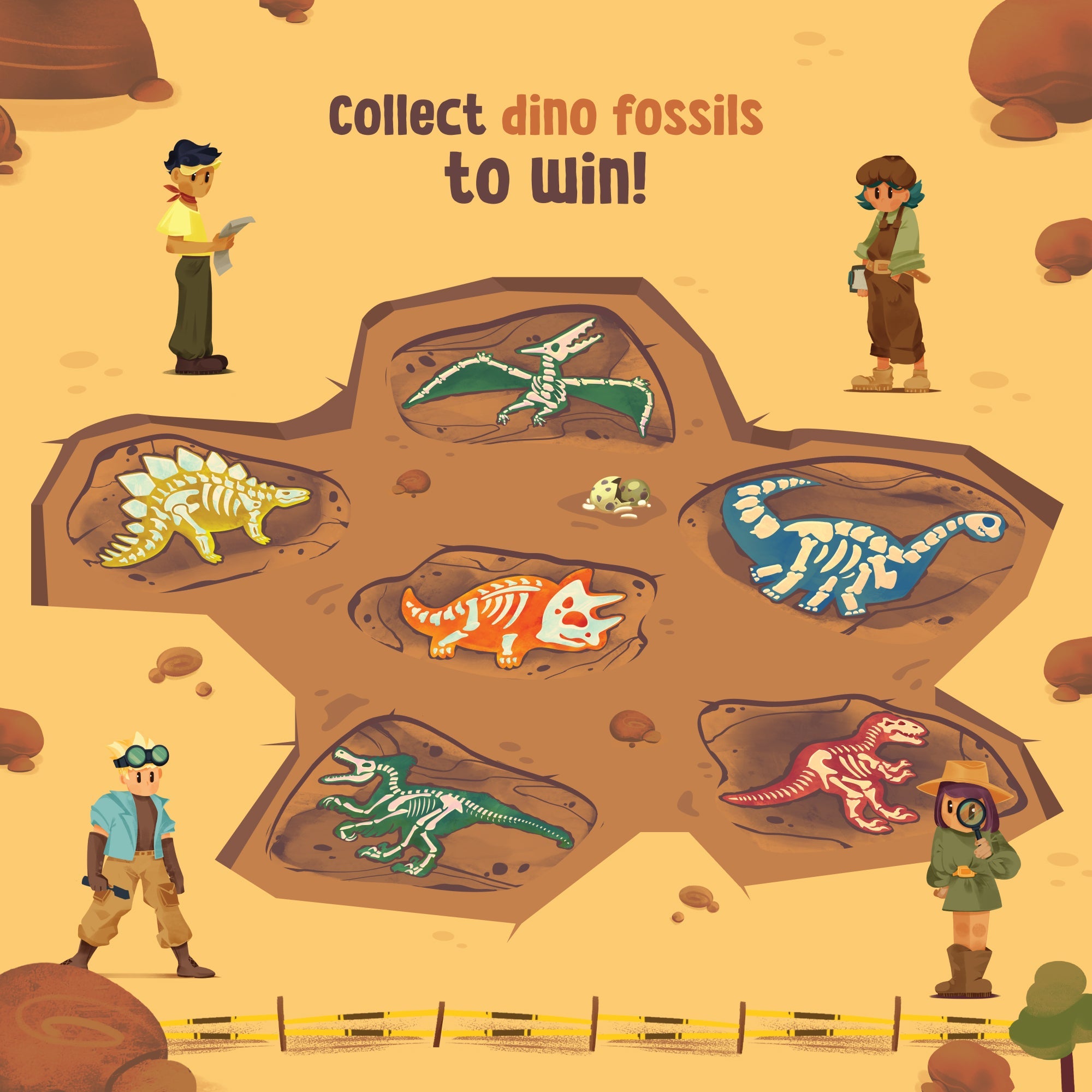 Love Dabble Dino Discovery 2-4 Player Board Game For Ages 6 Years and Up
