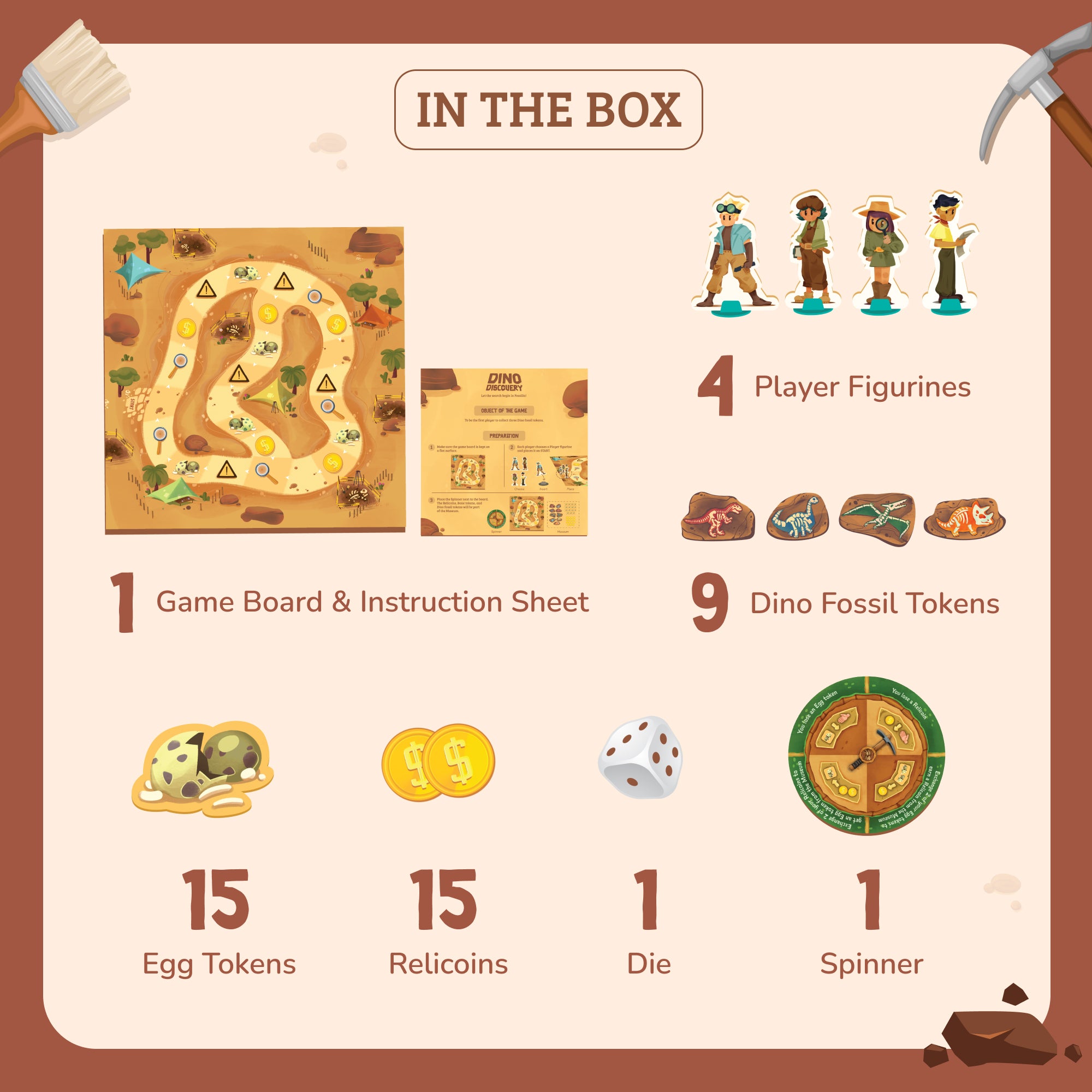 Love Dabble Dino Discovery 2-4 Player Board Game For Ages 6 Years and Up