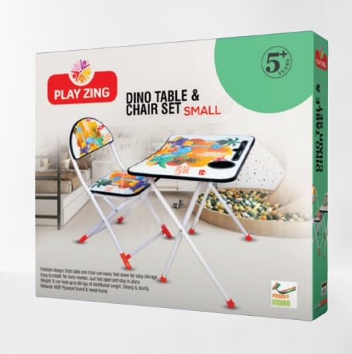 Simarr Play Zing Baby Chair & Table Set Small Dino For Kids Ages 5 Years and Up