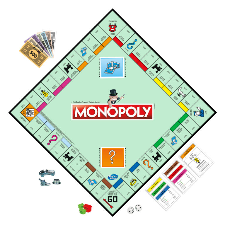 Hasbro Gaming Monopoly Classic Board Game for Families and Kids Ages 8 and Up