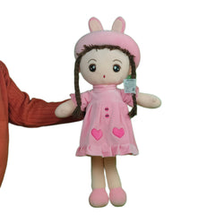 Play Hour Eva Rag Doll Plush Soft Toy Wearing Baby Pink Frock for Ages 3 Years and Up, 75cm