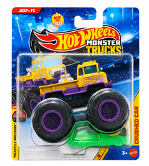 Hot Wheels 1:64 Scale Jeep FC Monster Trucks 2026 Diecast Truck with Crushable Car for Ages 3+ (JHY72)