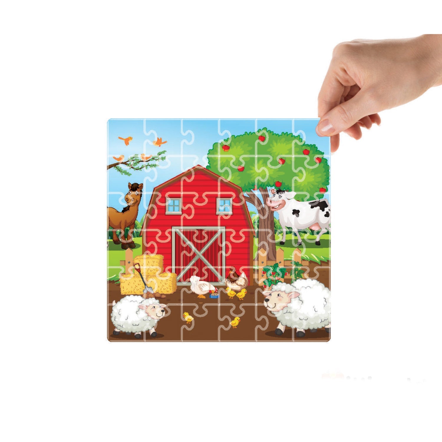 Mittimate Farm House Jigsaw Puzzle – 36-Piece Cardboard Puzzle for Kids (Ages 4-6) | Fun, Learning & Perfect Birthday Gift