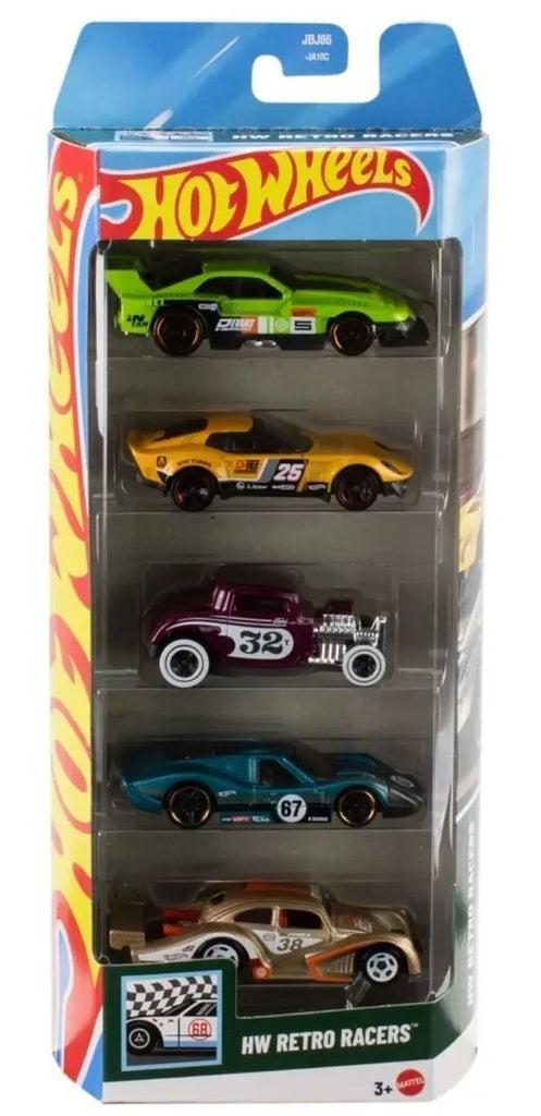 Buy Hot Wheels 5 Car Gift Pack - HW Retro Racers Pack Of 5 For