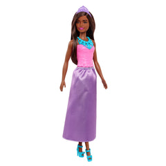 Barbie Dreamtopia Princess Brunette Doll Wearing Purple Skirt, Shoes and Tiara for Kids Ages 3+