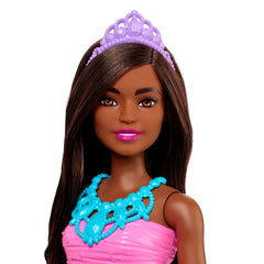 Barbie Dreamtopia Princess Brunette Doll Wearing Purple Skirt, Shoes and Tiara for Kids Ages 3+