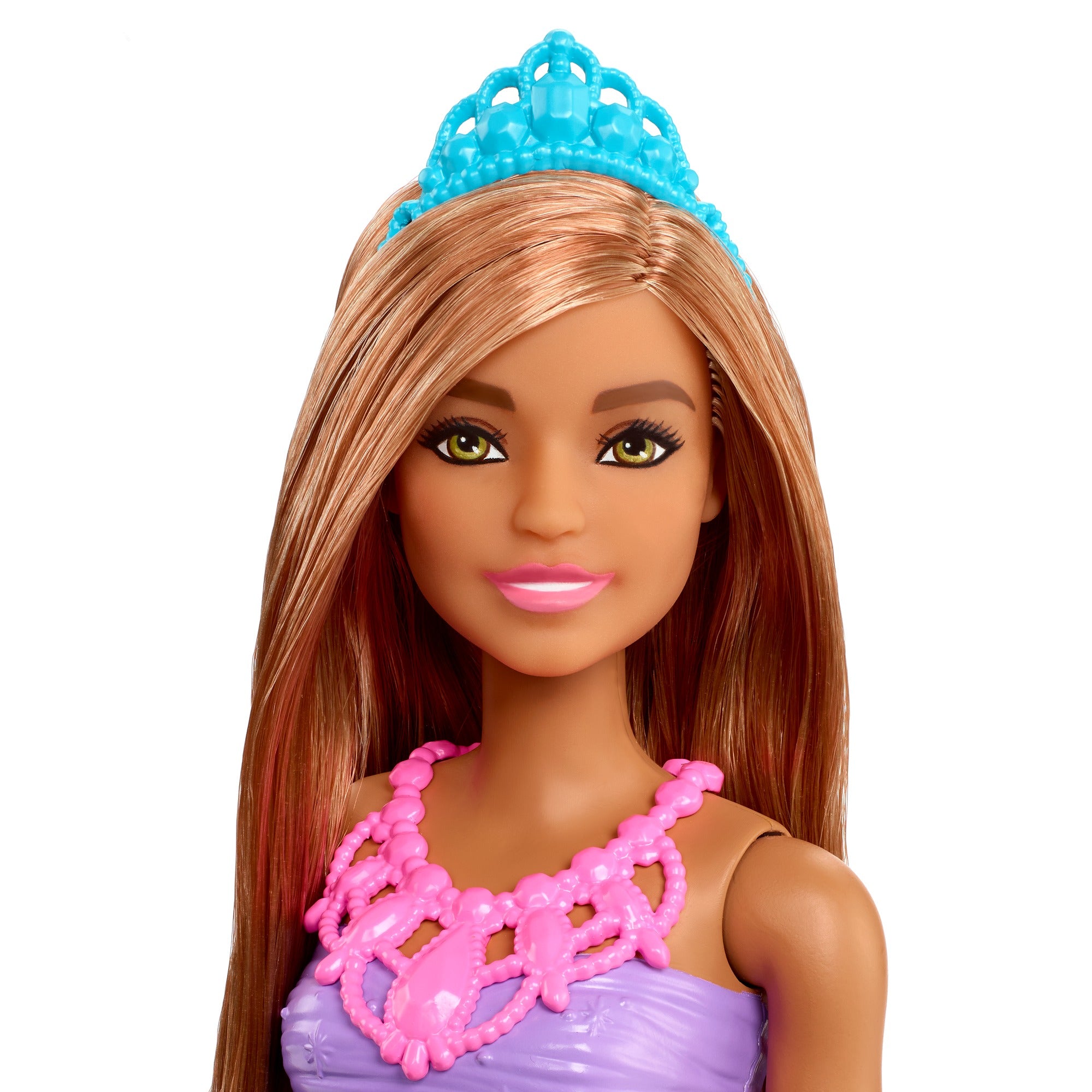Barbie Dreamtopia Princess Brunette Doll Wearing Blue Skirt, Shoes and Tiara for Kids Ages 3+