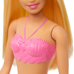 Barbie Dreamtopia Blonde Hair Mermaid Doll With Multi-Colored Pink Mermaid Tail for Kids Ages 3+
