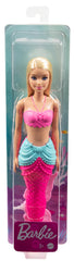 Barbie Dreamtopia Blonde Hair Mermaid Doll With Multi-Colored Pink Mermaid Tail for Kids Ages 3+